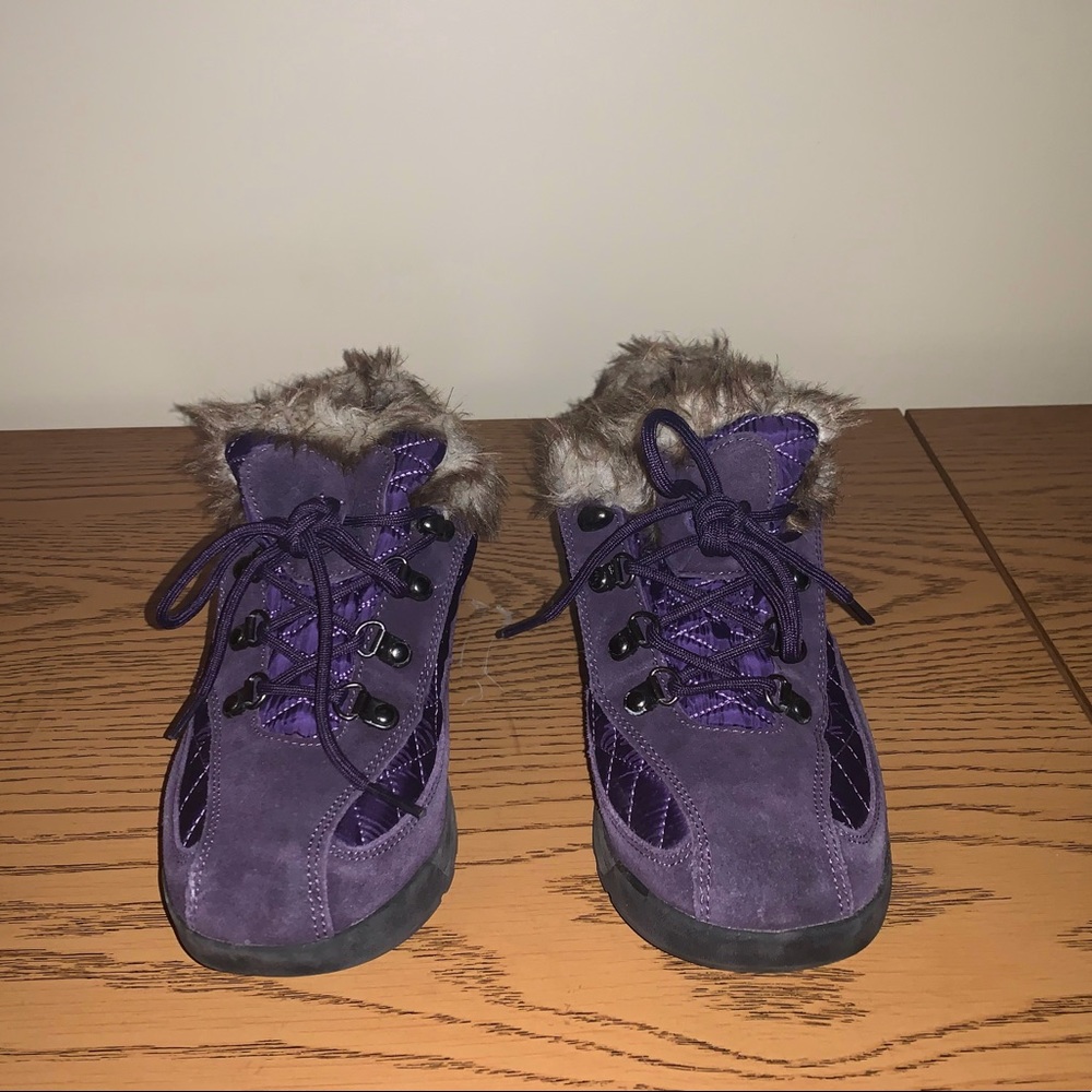 Purple Lands End Booties